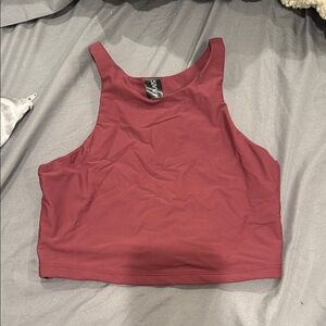 Savvi Burgundy Crop Top